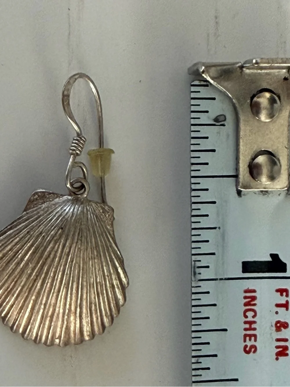 Silver Shell Drop Earrings - Coastal-Inspired Women's Jewelry